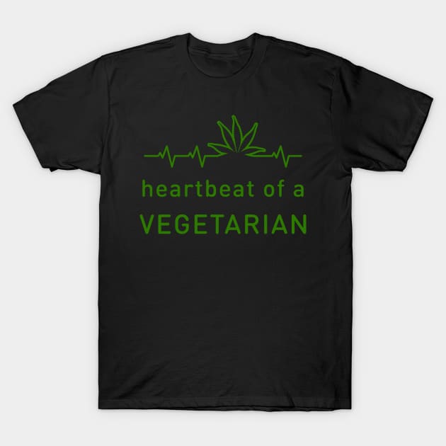 Heartbeat of a vegetarian T-Shirt by Florin Tenica